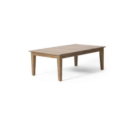 Acacia Wood Outdoor Coffee Table, Light Brown, 14'' H X 23.5'' W X 39.5'' L