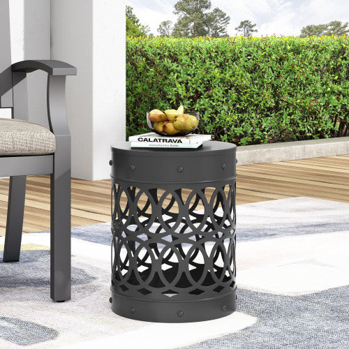 Outdoor Metal end Table -Large