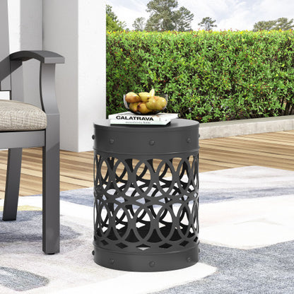 Outdoor Metal end Table -Large