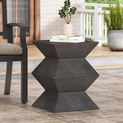 Outdoor Lightweight Concrete Side Table