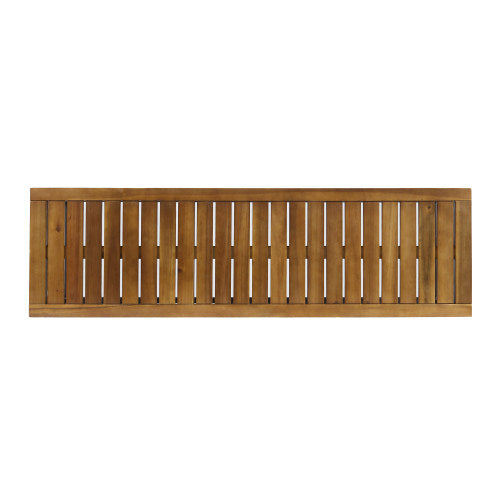 INDUSTRIAL WOOD AND METAL BENCH