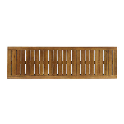 INDUSTRIAL WOOD AND METAL BENCH