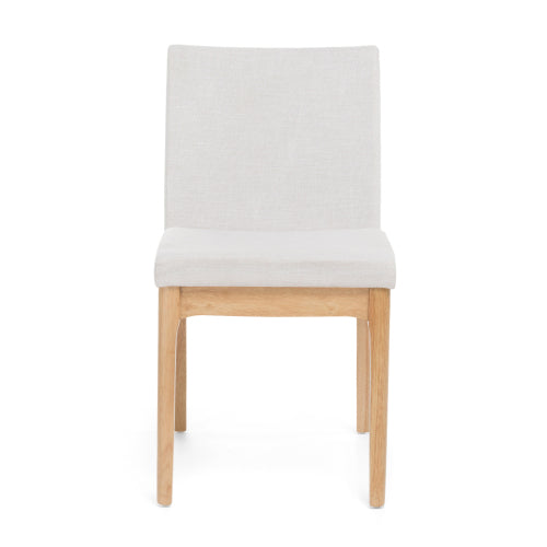 Set of 2 Contemporary Armless Rubberwood Dining Chairs, 300 LBS Weight Capacity