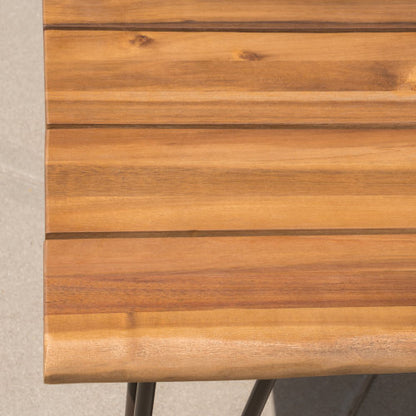 ZION INDUSTRIAL WOOD AND METAL COFFEE TABLE