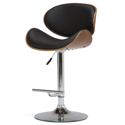 Adjustable Swivel Bar Stool - Black
