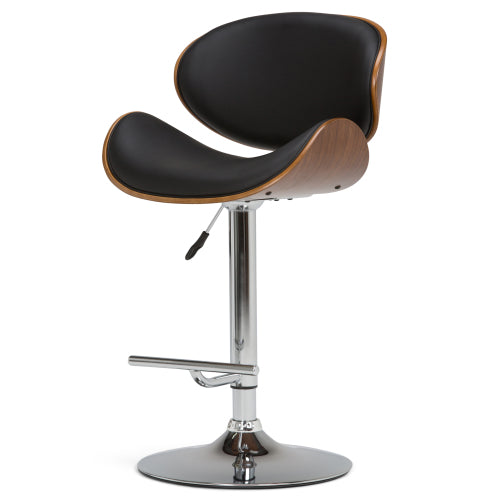 Adjustable Swivel Bar Stool - Black
