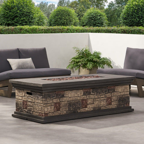 RECTANGLE MGO FIRE PIT - 50 000 BTU