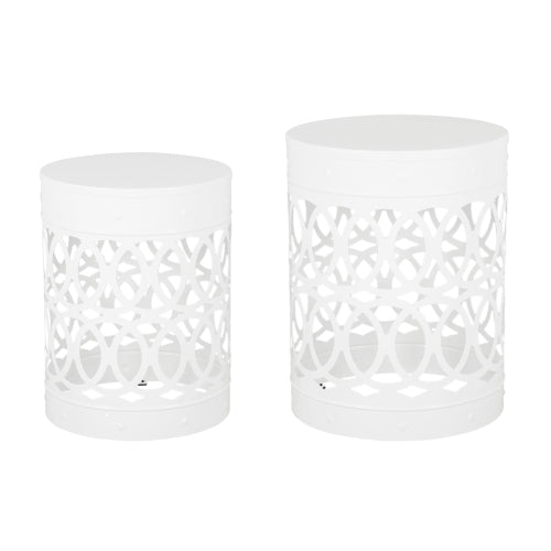 Outdoor Metal S/2 end table