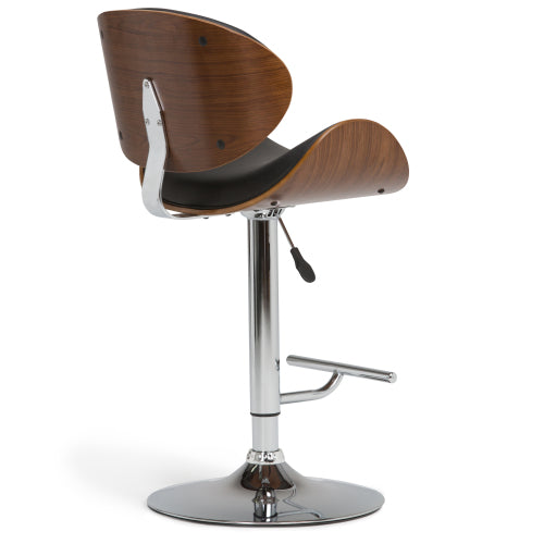 Adjustable Swivel Bar Stool - Black