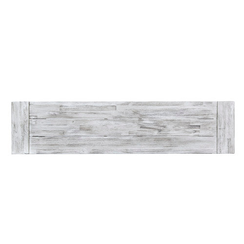 Outdoor Carlisle Benches, Sandblasted Light Gray + Black(Set of 2)