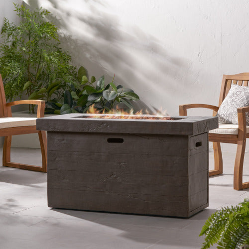 CUSTER 45'RECTANGULAR MGO FIRE PIT - 50,000 BTU