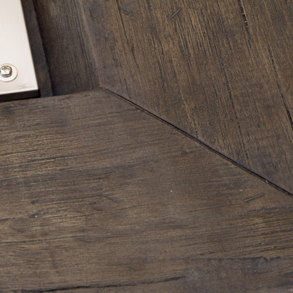 ANCHORAGE 32'' WOOD SQUARE MGO FIRE PIT BROWN - 40,000 BTU