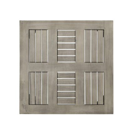 Hampton Outdoor Acacia Wood Side Table, 20 "W x 20 "D x 15.75 "H,