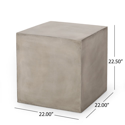 Outdoor MGO Side Table ,Light Grey