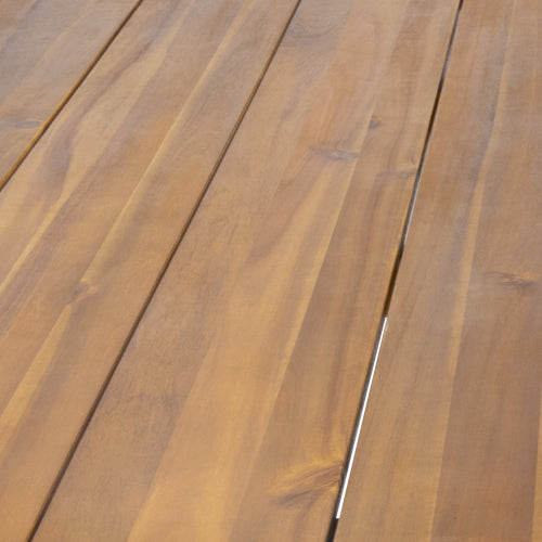 ZION INDUSTRIAL WOOD AND METAL RECTANGULAR DINING TABLE