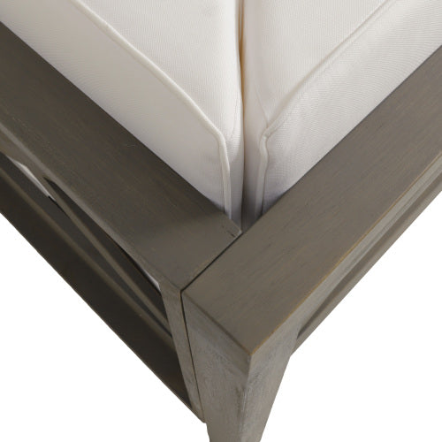 BRAVA X-BACK CORNER BENCH-L WITH COFFEE TABLE , WHITE