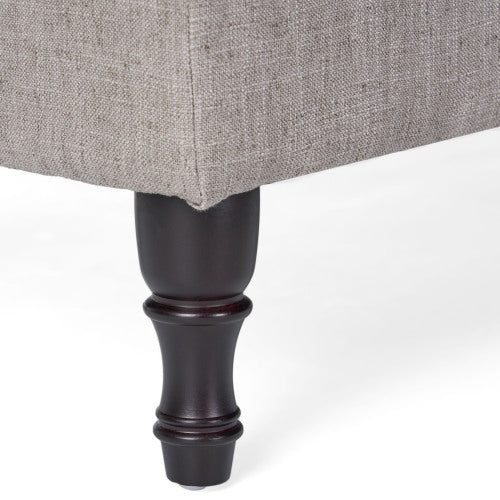 Tufted Storage Ottoman Bench with Solid Wood Legs, 40.94 inch