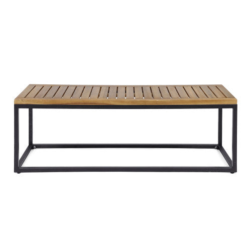 INDUSTRIAL WOOD AND METAL BENCH