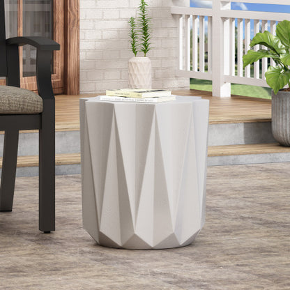 Outdoor LightWeight Concrete Side Table