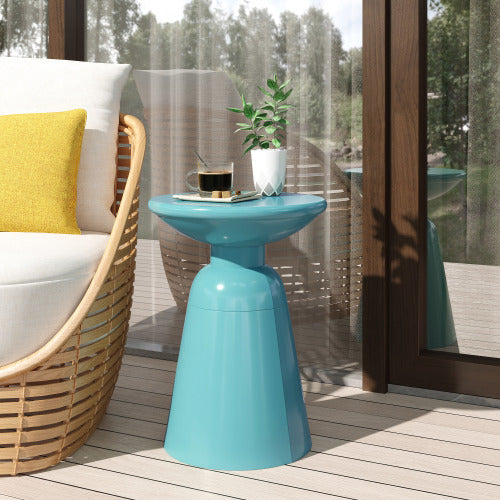 Outdoor Metal end Table -Large
