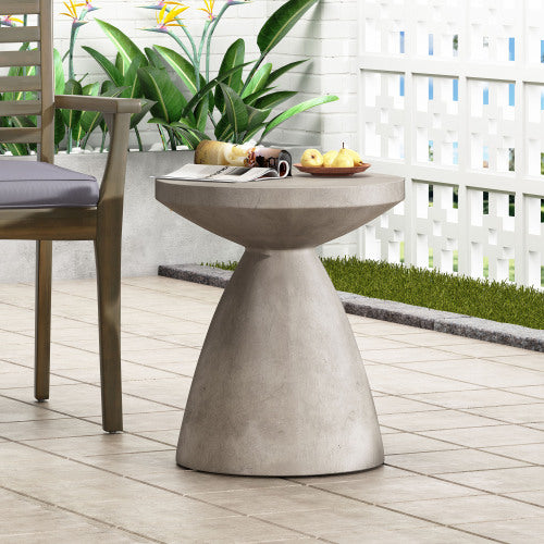 Outdoor LightWeight Concrete Side Table