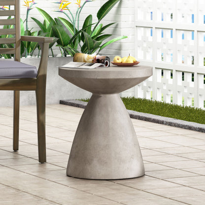 Outdoor LightWeight Concrete Side Table