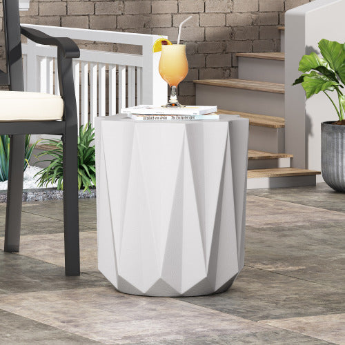 Outdoor LightWeight Concrete Side Table