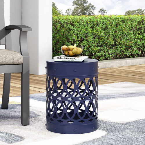 Outdoor Metal end Table -Large