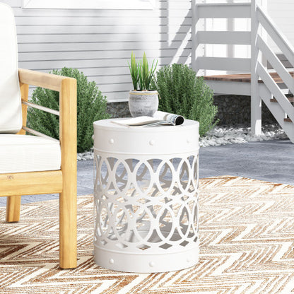 Outdoor Metal end Table -Large