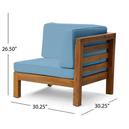 OANA 3-Piece LOVE SEAT SET WITH COFFEE TABLE, BLUE