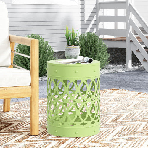 Outdoor Metal end Table -Large