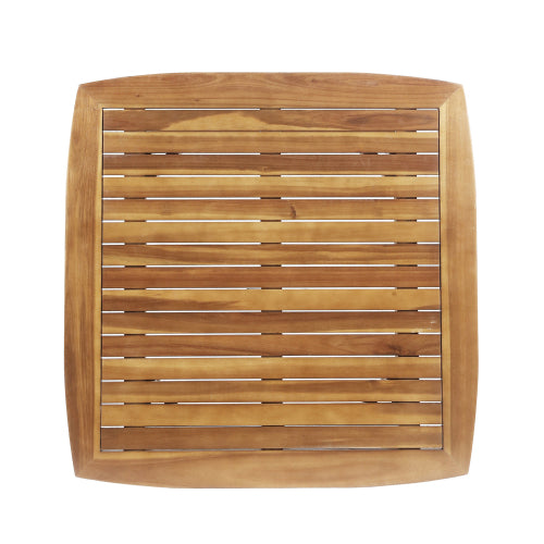 Indoor Square Acacia Wood Dining Table, Teak