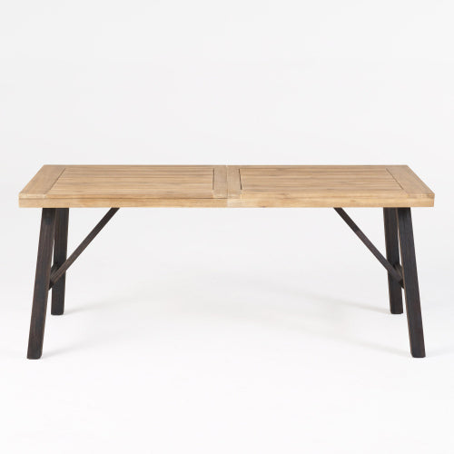 Outdoor Dining Set with 2 Benches and 1 Dining Table (3 pcs)