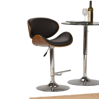 Adjustable Swivel Bar Stool - Black