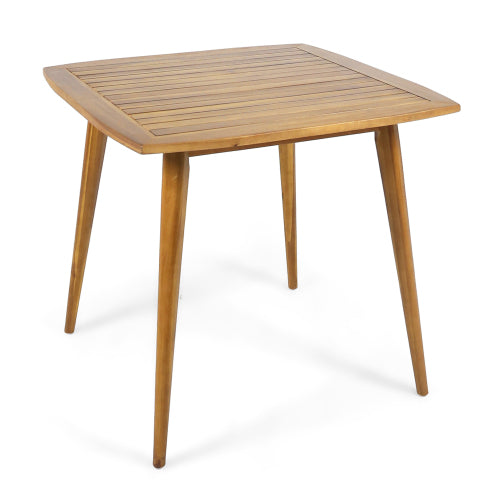 Indoor Square Acacia Wood Dining Table, Teak