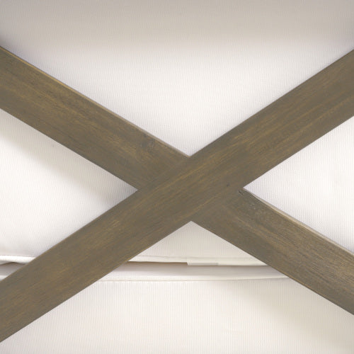 BRAVA X-BACK CORNER BENCH-L WITH COFFEE TABLE , WHITE