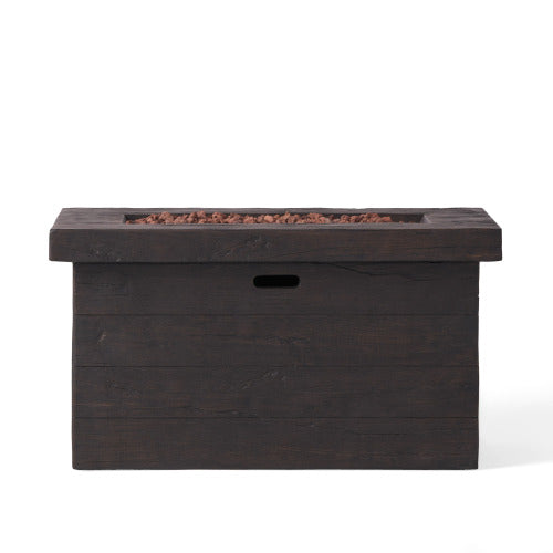 CUSTER 45'RECTANGULAR MGO FIRE PIT - 50,000 BTU