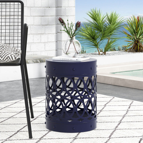 Outdoor Metal end Table -Large