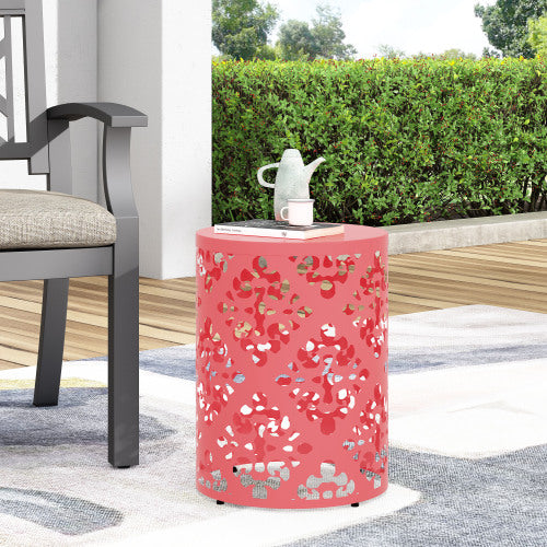 Outdoor Metal end Table -Large