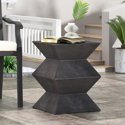Outdoor Lightweight Concrete Side Table