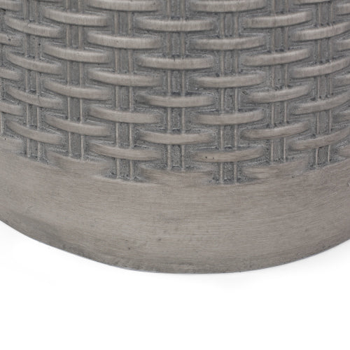 Outdoor Lightweight End Table Round Concrete Outdoor Side Table