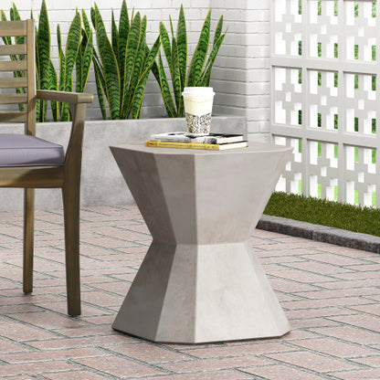 Outdoor LightWeight Concrete Side Table