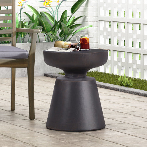 Outdoor LightWeight Concrete Side Table